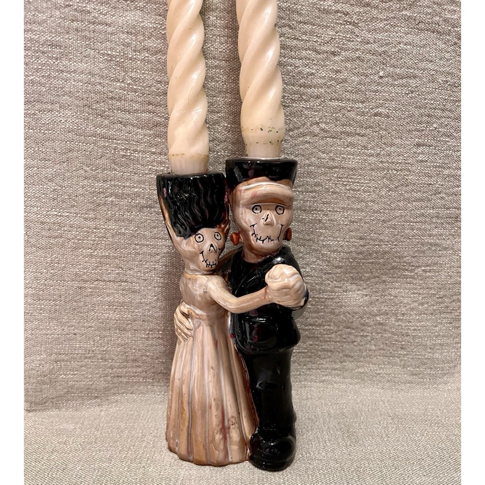 Yankee Candle Boney Bunch The Last Tango Skeleton Taper Candle Holder 2015
